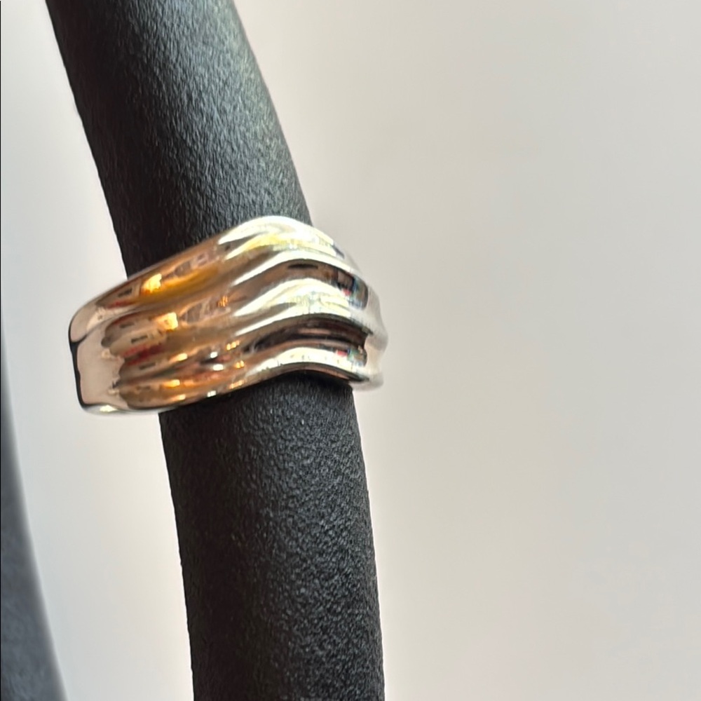 Silver Wave Ring - image 1